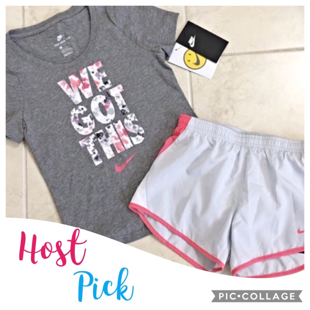 ♦️NWT set Nike tee and Dry Fit Running Shorts , S